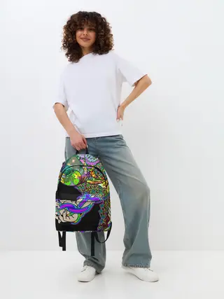 Рюкзак джинсовый / ПСИХОДЕЛИКА NEW