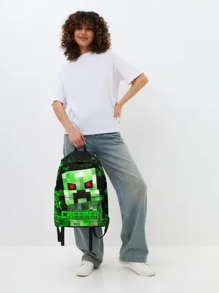 Рюкзак джинсовый / MINECRAFT CREEPER