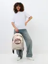 Рюкзак джинсовый / Ёжик листья милый рисунок