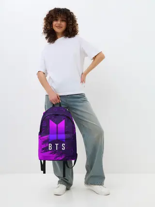 Рюкзак джинсовый / BTS / БТС