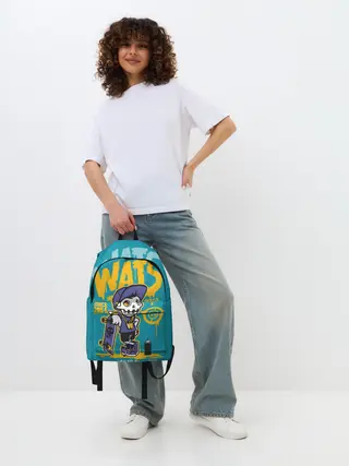 Рюкзак джинсовый / Граффити Wats