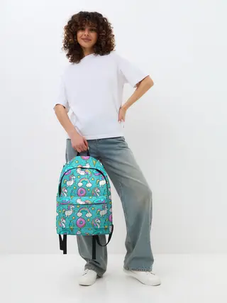 Рюкзак джинсовый / Turquoise unicorn