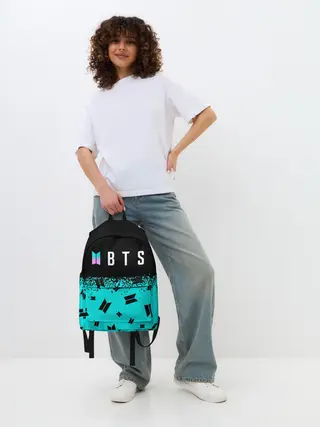 Рюкзак джинсовый / BTS / БТС