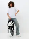 Рюкзак джинсовый / Инь и Янь котики
