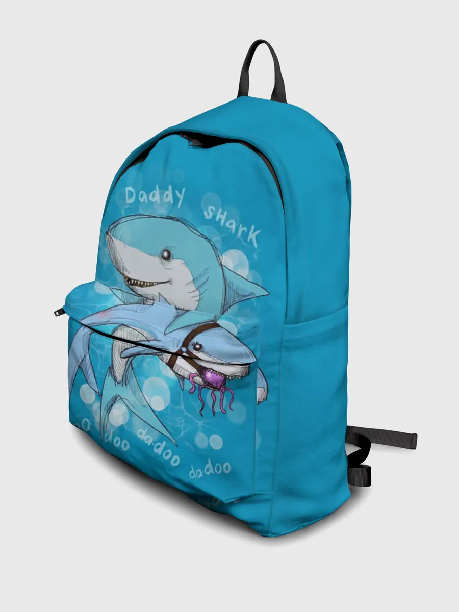 Рюкзак джинсовый / Dady Shark