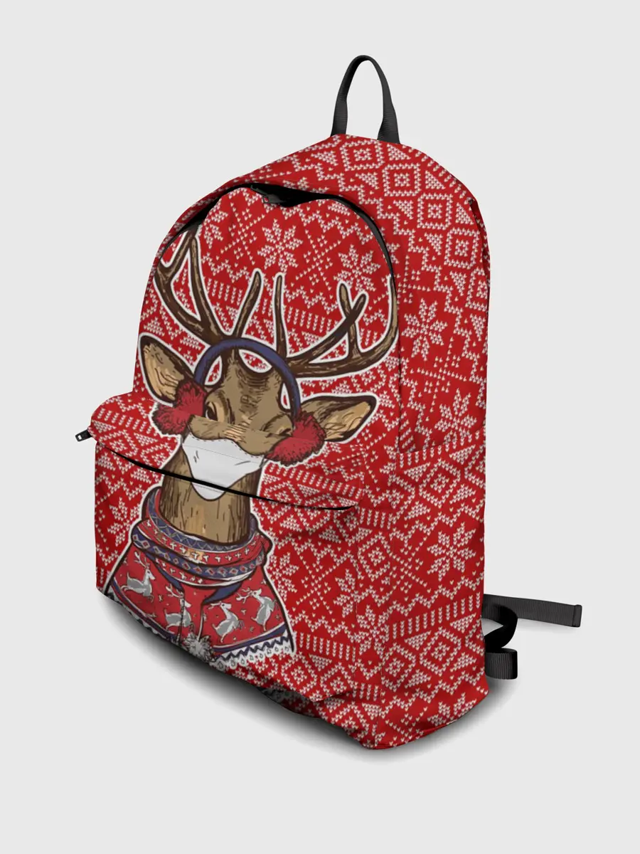 Рюкзак джинсовый / Deer in a medical mask