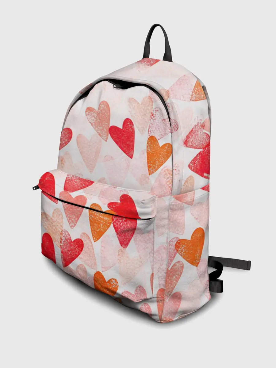 Рюкзак джинсовый / Ванильные сердечки