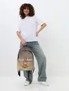 Рюкзак джинсовый / заяц в цветочках