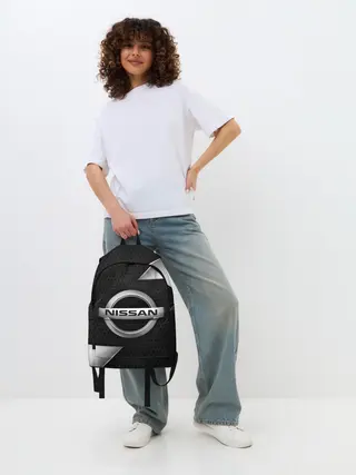 Рюкзак джинсовый / NISSAN / НИССАН / МЕТАЛЛ