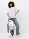 Рюкзак джинсовый / Белые и синие полосы | Stripes