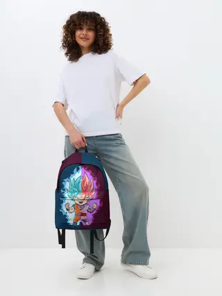 Рюкзак джинсовый / Vegeta power
