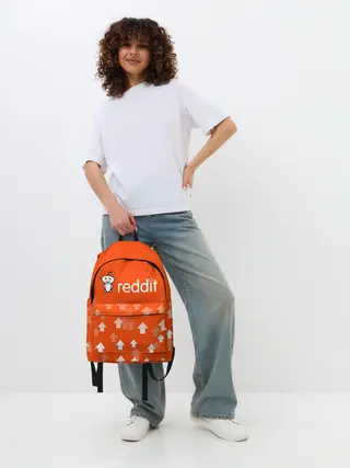 Рюкзак джинсовый / REDDIT / РЕДДИТ / UPVOTED