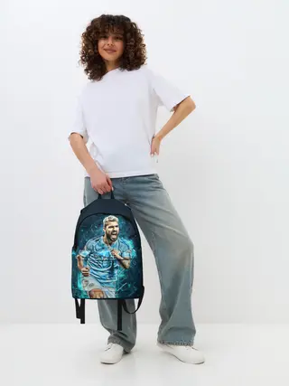 Рюкзак джинсовый / Серхио Агуэро