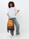 Рюкзак джинсовый / РАДИАЦИОННОЕ СОЛНЦЕ