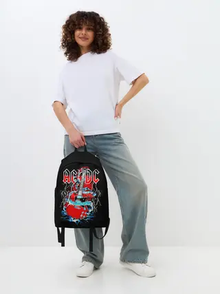 Рюкзак джинсовый / AC/DC гитара