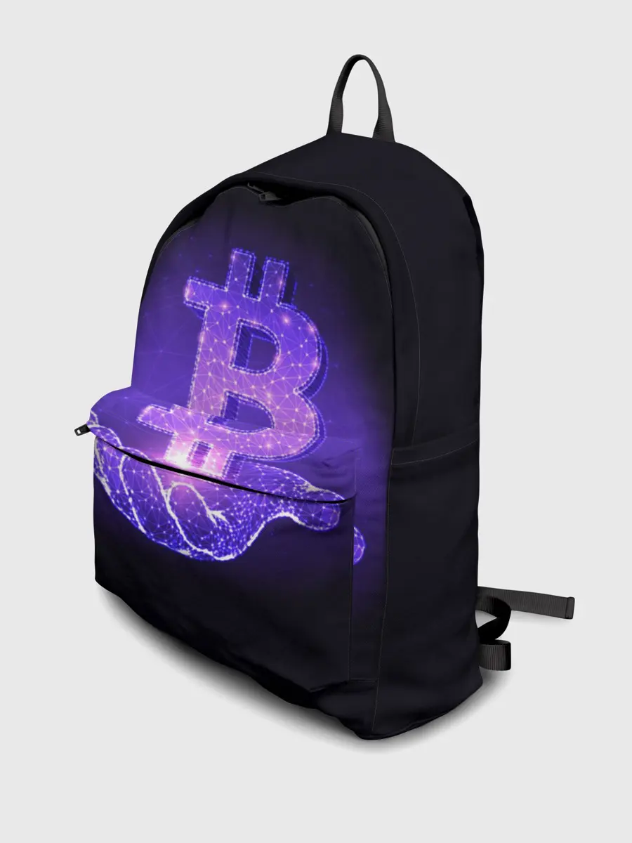 Рюкзак джинсовый / BITCOIN IN HAND | БИТКОИН