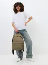 Рюкзак джинсовый / Абстракция разноцветные зигзаги