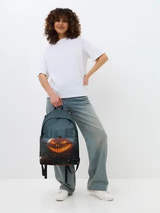 Рюкзак джинсовый / НОЧЬ ХЕЛОЛОУИНА