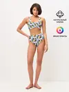 Женские топ и трусы / Memphis style geometry