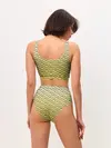 Женские топ и трусы / рисованный узор усы червячки