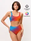 Женские топ и трусы / ГРАДИЕНТ АБСТРАКЦИЯ / GRADIENT