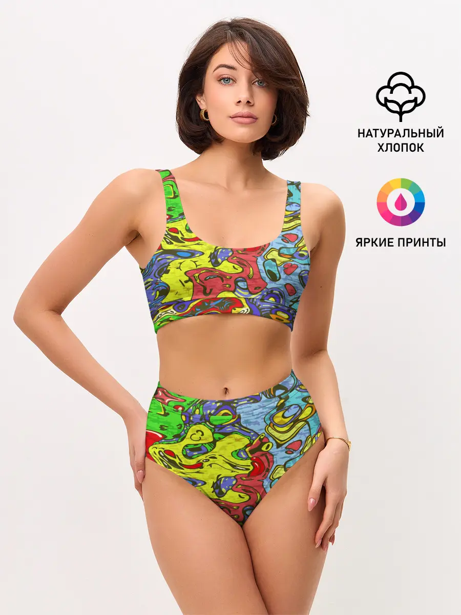 Женские топ и трусы / Multicolored