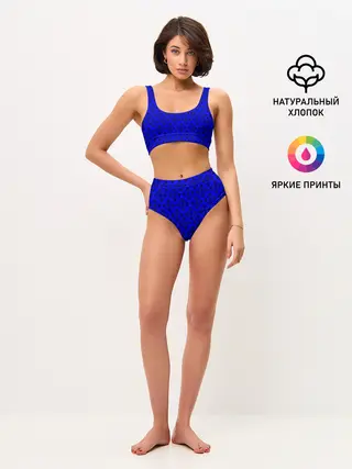 Женские топ и трусы / Ряды круглых узоров