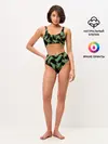 Женские топ и трусы / Изумрудные осколки кристаллов