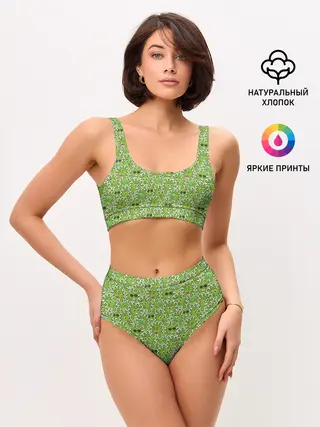 Женские топ и трусы / КоронаВирус
