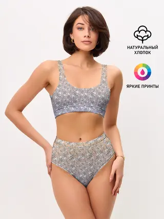 Женские топ и трусы / Плющ и градиент