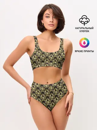 Женские топ и трусы / классические узоры