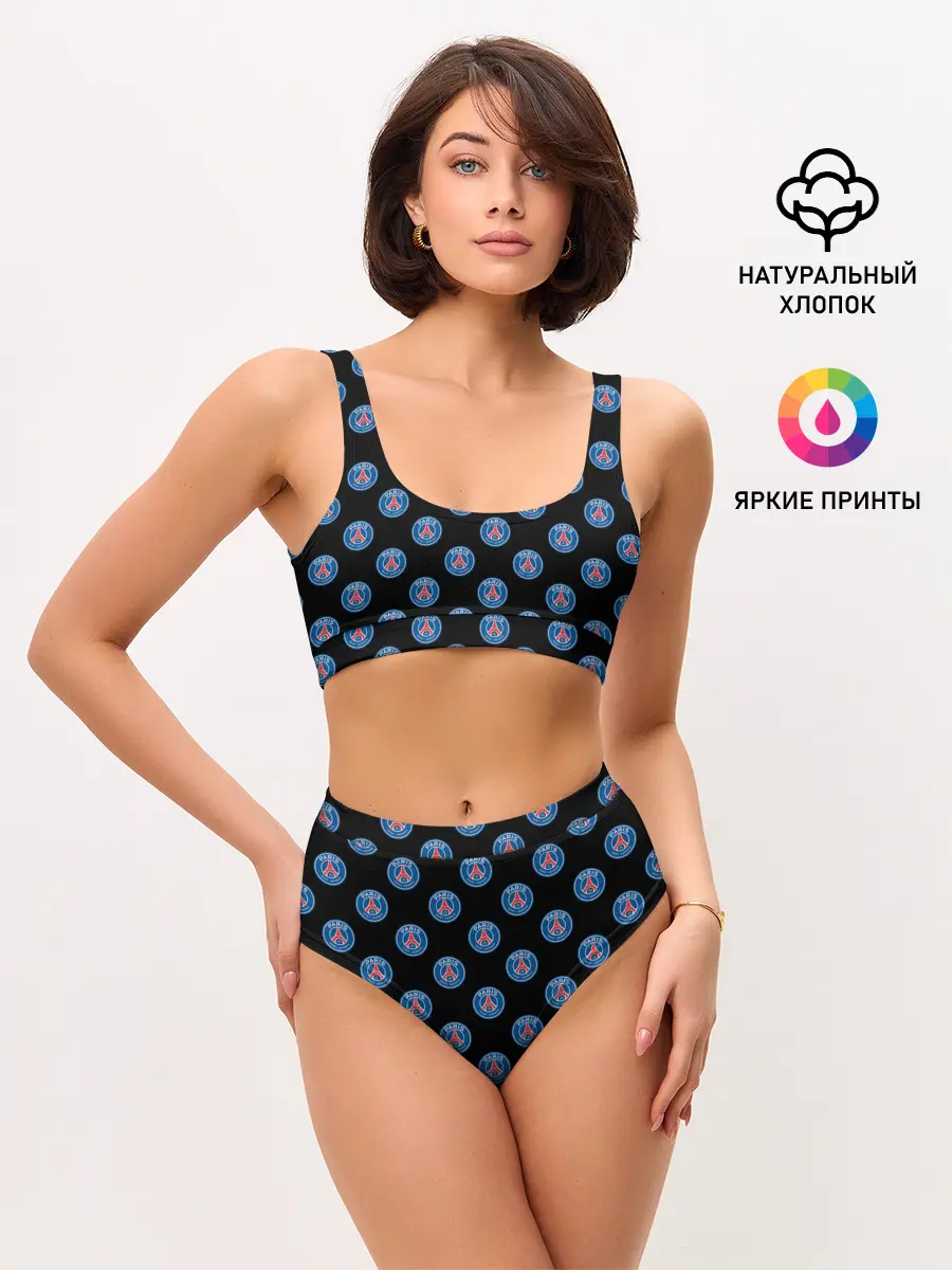 Женские топ и трусы / ПСЖ ПАТТЕРН | PSG PATTERN