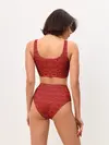 Женские топ и трусы / Красная готика