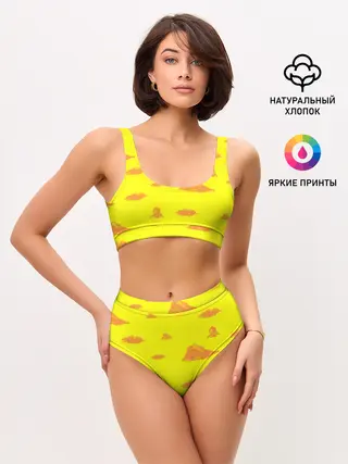 Женские топ и трусы / Рыжие облака