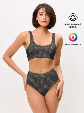 Женские топ и трусы / Geometric textures