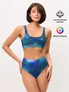 Женские топ и трусы / Космическое облако