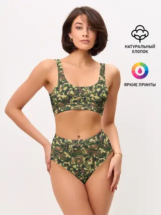 Женские топ и трусы / Коты и Кошки