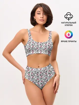 Женские топ и трусы / Мальтийская Болонка