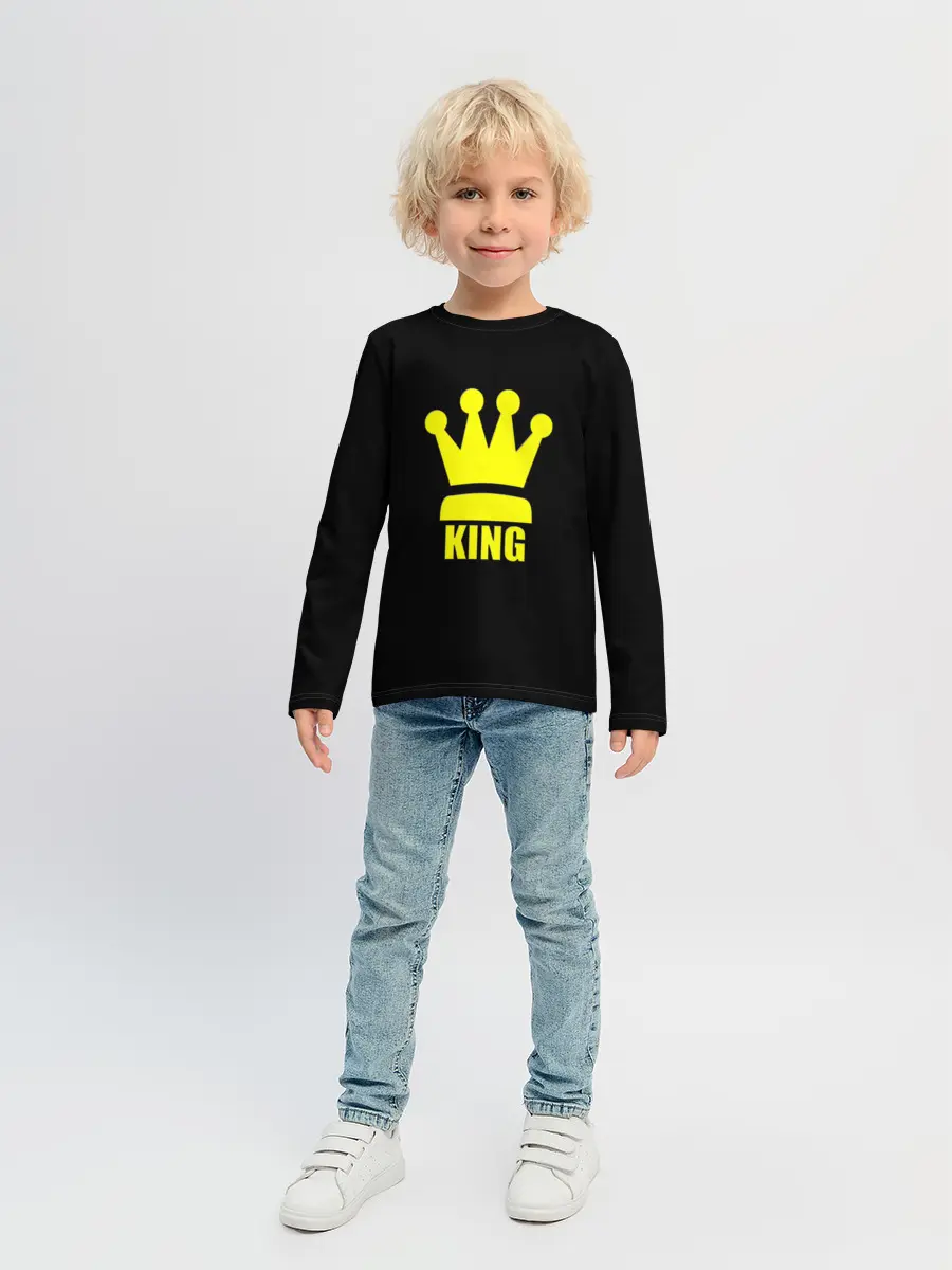 Детский лонгслив / King