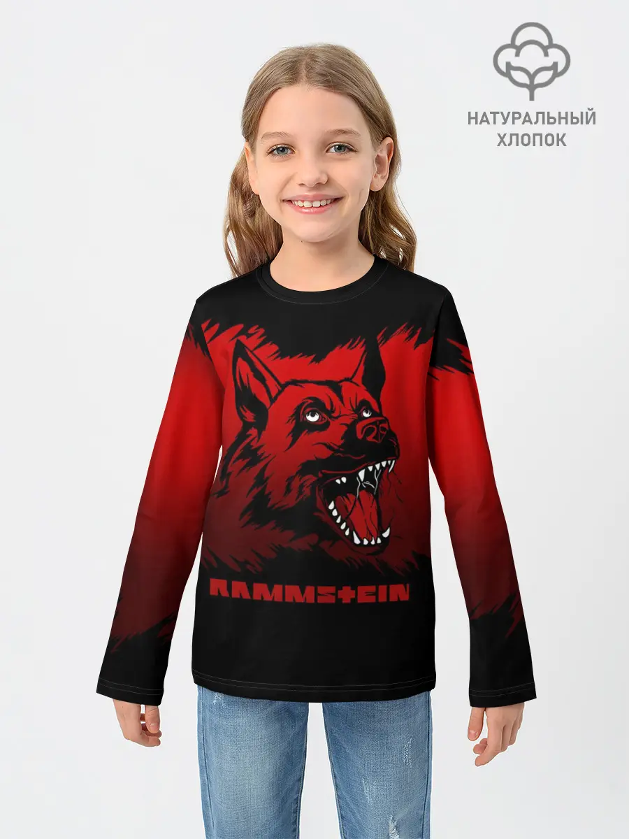 Детский лонгслив / Rammstein dog