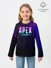 Детский лонгслив / Apex Legends. Neon logo