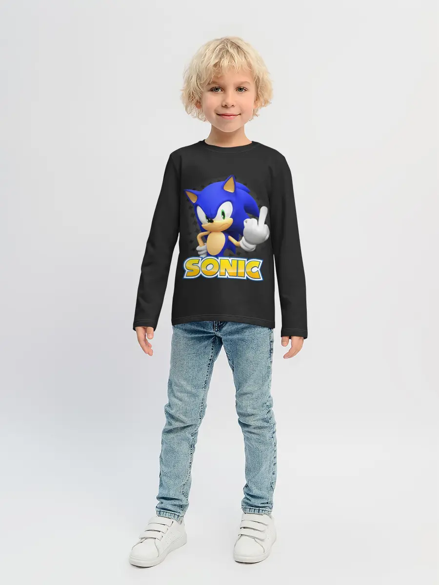 Детский лонгслив / Sonic