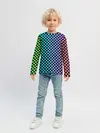Детский лонгслив / Checkerboard Color
