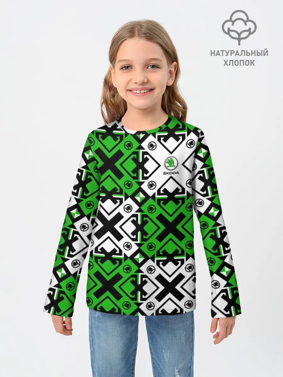 Детский лонгслив / Skoda