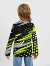 Детский лонгслив / Black and Green