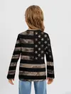 Детский лонгслив / American Flag Camo