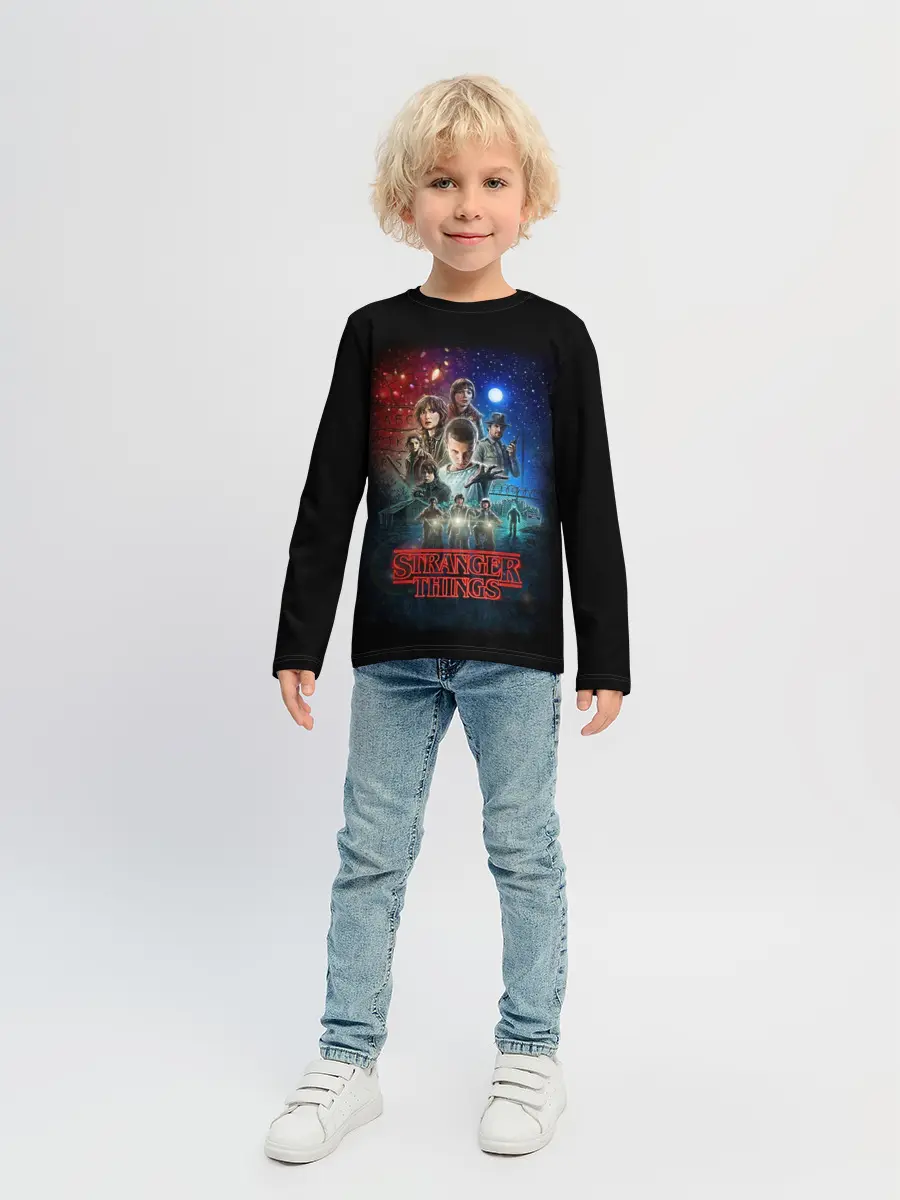 Детский лонгслив / Stranger Things
