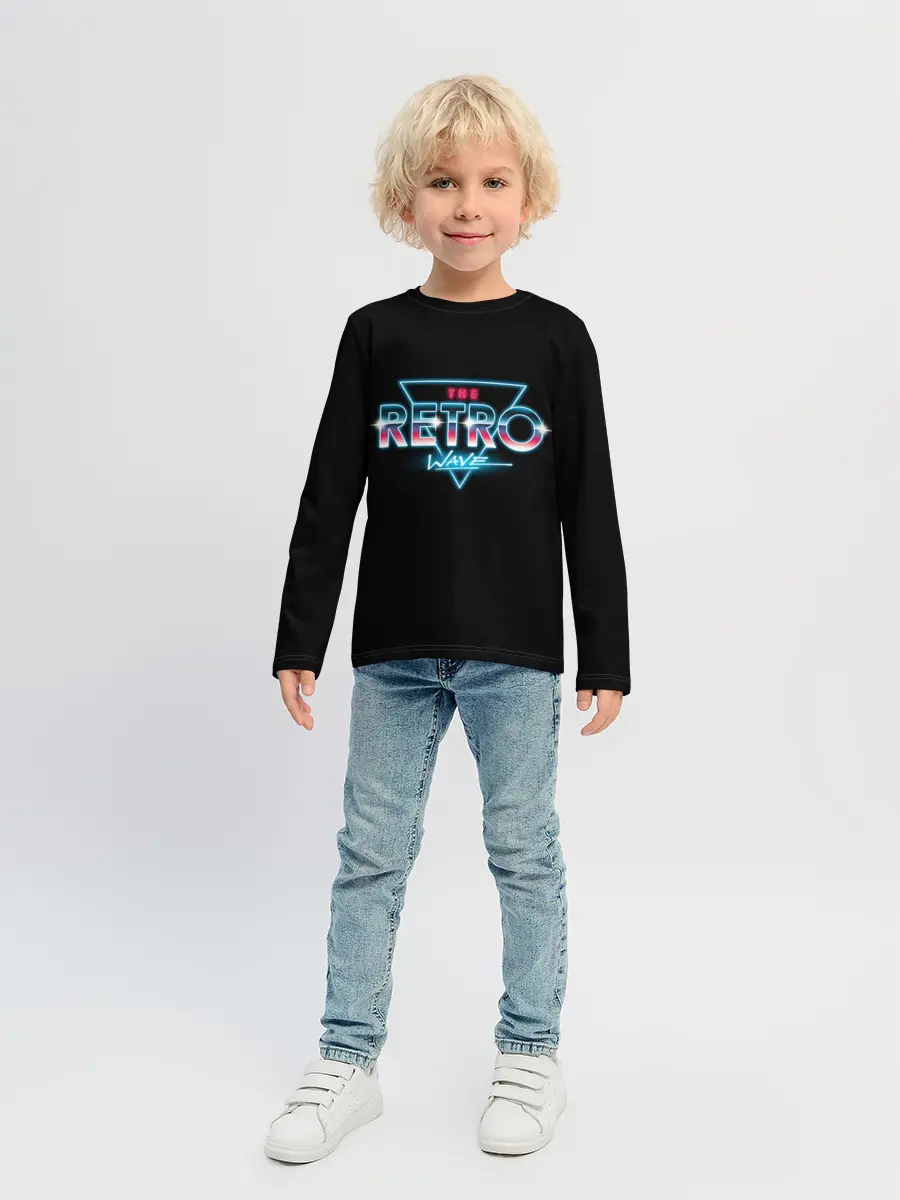 Детский лонгслив / The Retro Wave