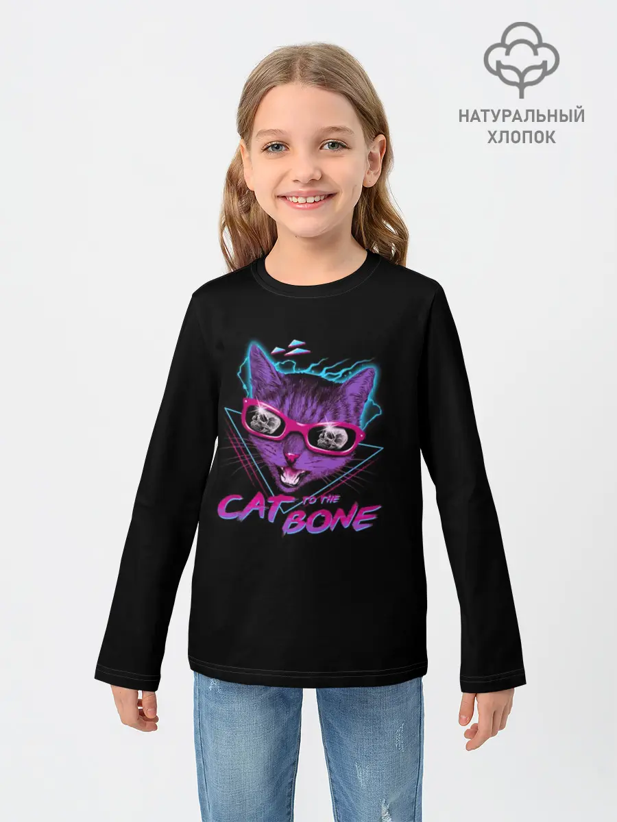 Детский лонгслив / Cat To The Bone