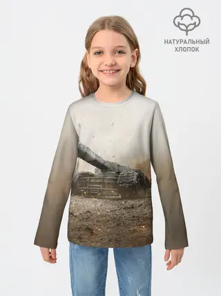 Детский лонгслив / Танки